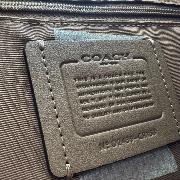 Coach Cream Leather Crossbody Bag NEW - Picture 6 of 9